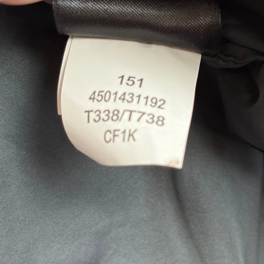 The North Face Brown Canvas Insulated Vest CF1K Size Medium Full Zip Utility